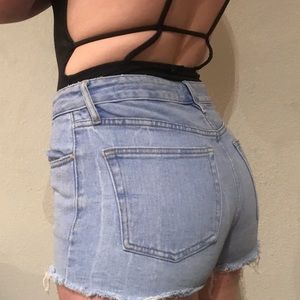 denim shorts